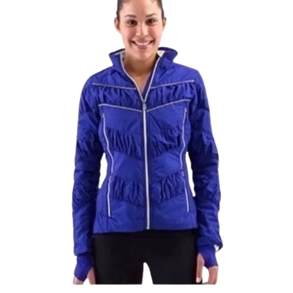 Rare Lululemon Outward Bound Running Jacket light puffer Athletic Size 4